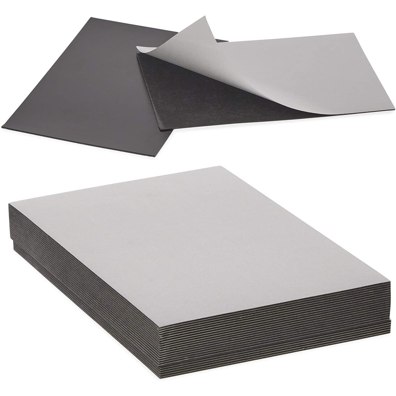 Magnetic Sheets with Adhesive Backing, Flexible Peel and Stick (4 x 6 in, 24 Pack)